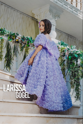 Manolya Lilac High-Low Girls’ Evening Dress