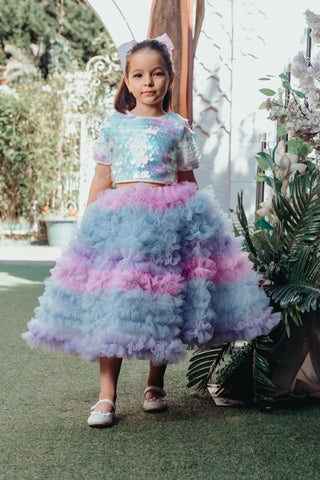 Mermaid Two-Piece Evening Dress Set