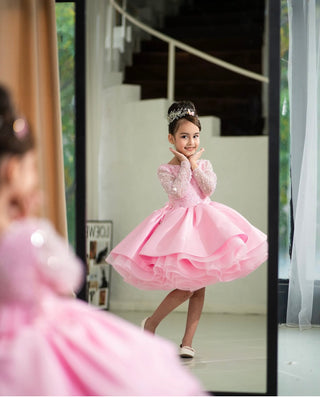 Lucas Pink Girls’ Evening Dress