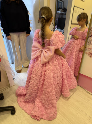 Manolya Pink Long-Length Girls’ Wedding/Evening Dress