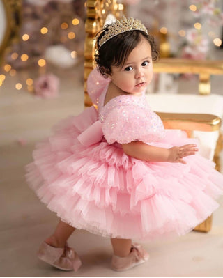 Diana Candy Pink Voluminous Dress