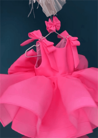 Ela Girl’s Coral Evening Dress