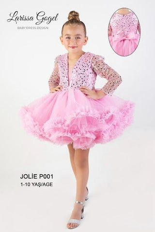 Jolie Pink Girls’ Evening Dress
