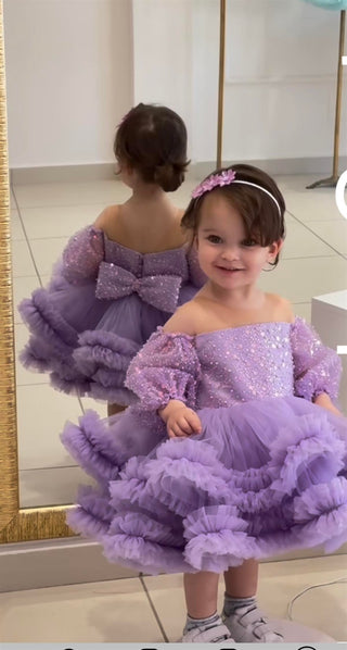 Mary Lilac Girls’ Evening Dress